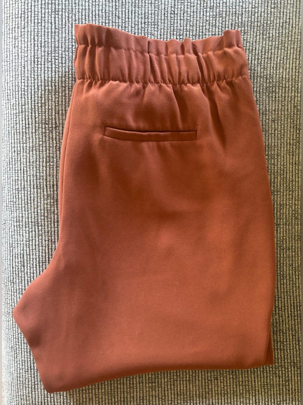 LOFT Rust Brown Drawstring Cropped Pants - Picture 5 of 6